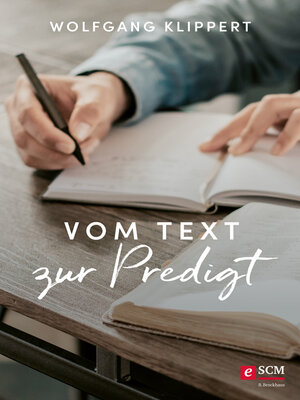 cover image of Vom Text zur Predigt